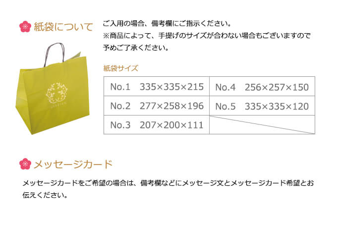 紙袋について