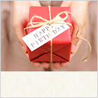 誕生日のお祝いの贈り物